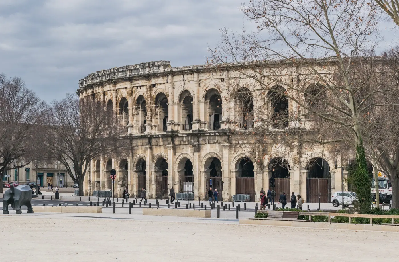 Vue de Nîmes